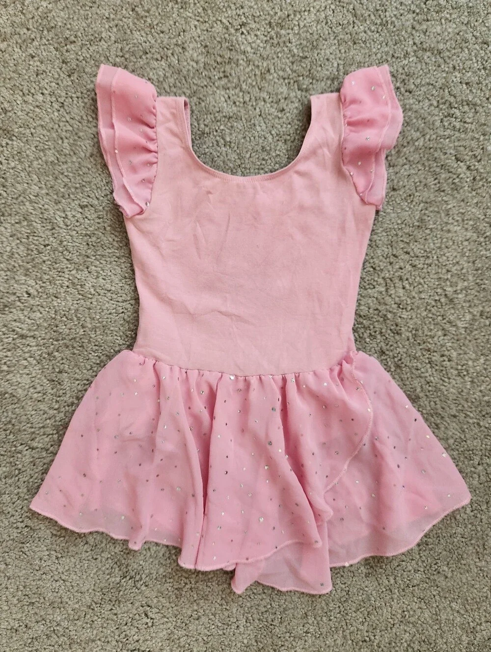 Girls 5/6T Pink Dance / Ballet Sparkle Tutu Leotard